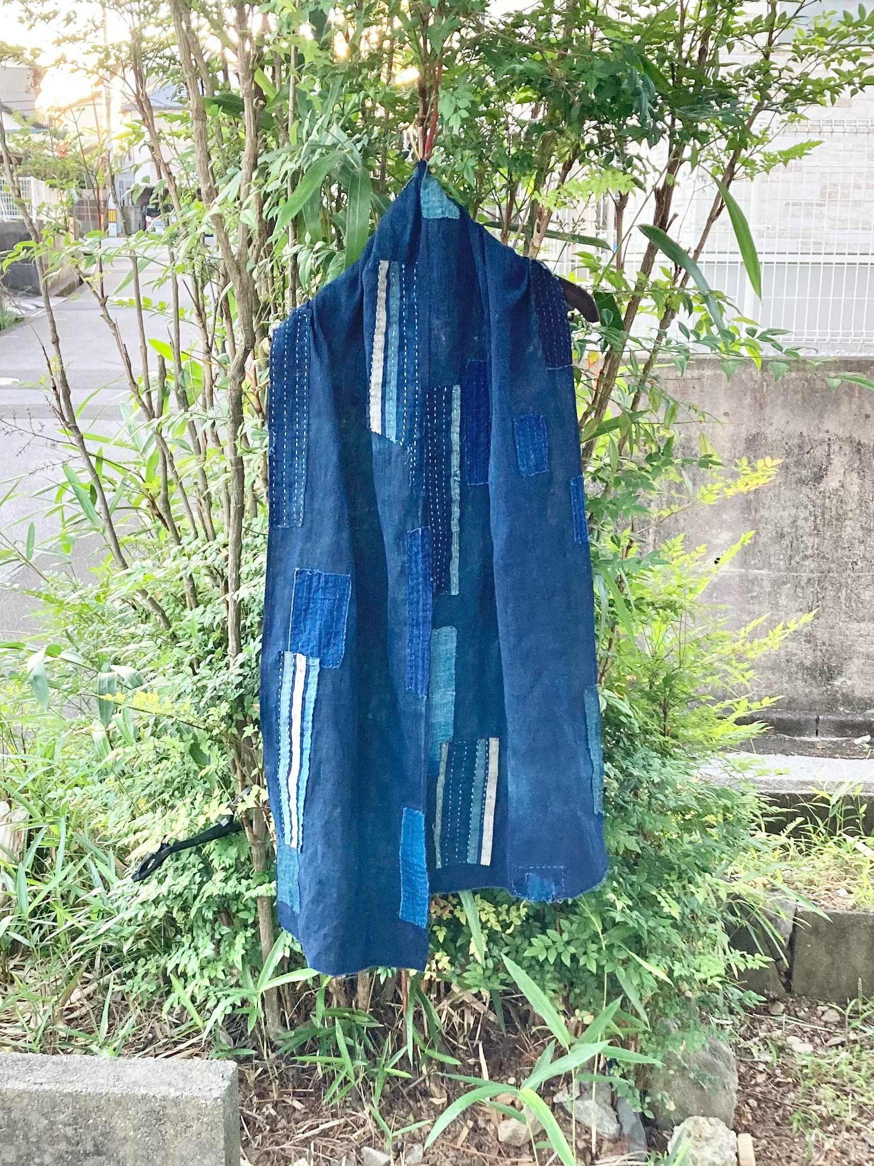 襤褸ビックT 縞と刺し子と絵絣と