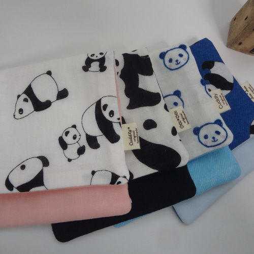 大きめ*ナマケモノ*やわらかガーゼハンカチ4枚セット