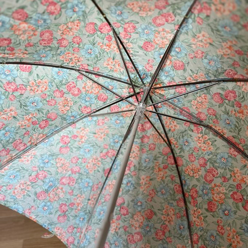 花柄の手作り日傘 49cm 8本骨 UV加工 花柄の手作り日傘 49cm 8本骨 UV加工 傘・日傘 nunoasobi 通販