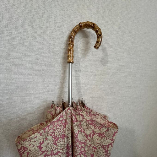 花柄の手作り日傘 49cm 8本骨 UV加工 傘・日傘 nunoasobi 通販