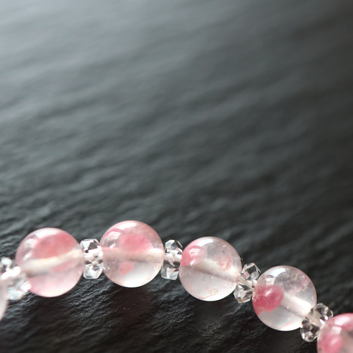 ☆プレミアムブレス☆希少：アメリカ産☆…☆ロードナイトシリカ：7ミリ