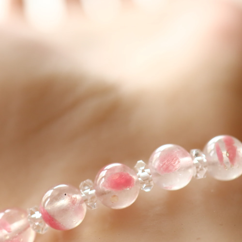 ☆プレミアムブレス☆希少：アメリカ産☆…☆ロードナイトシリカ：7ミリ