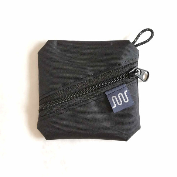 X-Pac フラットポーチ ブラック S アウトドア 軽量 ナイロン