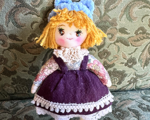 樹脂粘土ドール 女の子 クマちゃん帽子 ドールチャーム〜クマちゃん帽子の女の子 その他人形 のんびり猫 通販