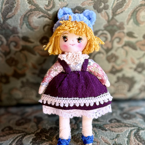 樹脂粘土ドール 女の子 クマちゃん帽子 ドールチャーム〜クマちゃん帽子の女の子 その他人形 のんびり猫 通販