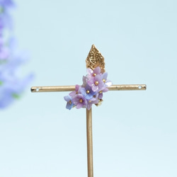 紫陽花のイヤーカフ 2枚目の画像