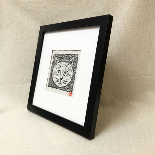 ねこ顔-6 手摺り木版画 版画 nekoten 通販 17998453|Creema ねこ顔-6 手摺り木版画 版画 nekoten 通販 17998453|Creema