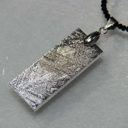 大き目！他では絶対に作れない！！生から作ったギベオン隕石ペンダント