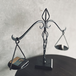 「balance」天秤　お香立て　小物置き　iron 3枚目の画像