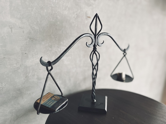 「balance」天秤　お香立て　小物置き　iron 3枚目の画像