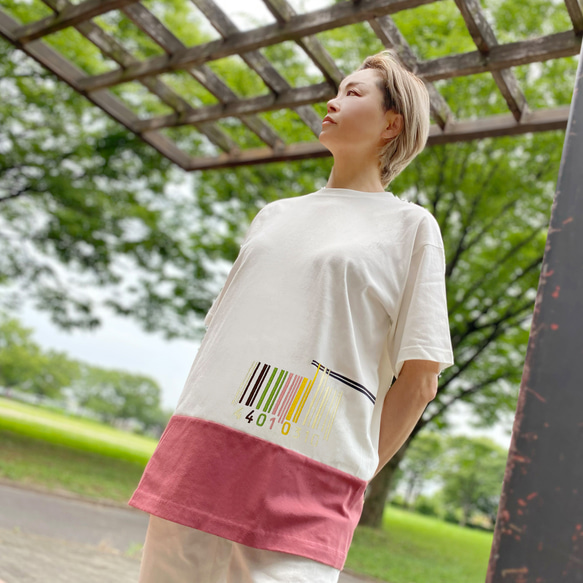 刺繍☆T-shirt／へんなバーコード！？ 6.2oz Tシャツ 440design