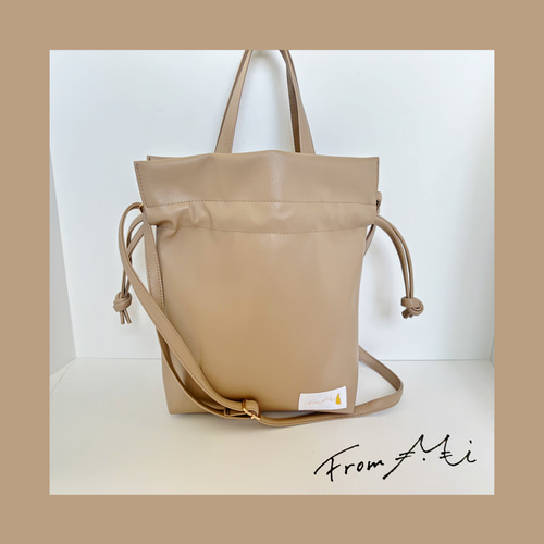 【オーダー品】　巾着バッグ　ドリンクバッグ 127a0464d86bbf7ee753f01b8ec316