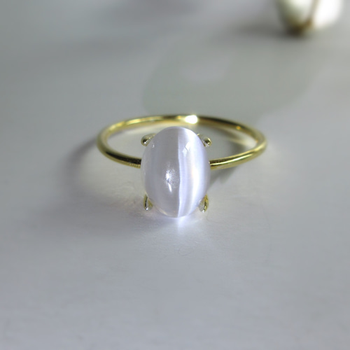 pt900シリマナイトキャッツアイリング 22ct アクセサリー