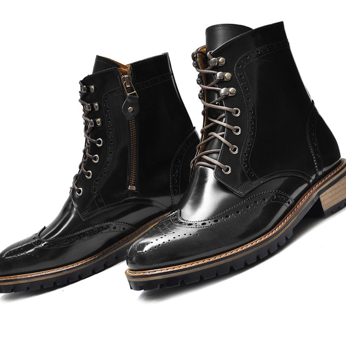 レースアップブーツ メンズ レザーブーツ メンズブーツ ブーツ 本革 大きいサイズ 靴 小さいサイズ 靴 lav