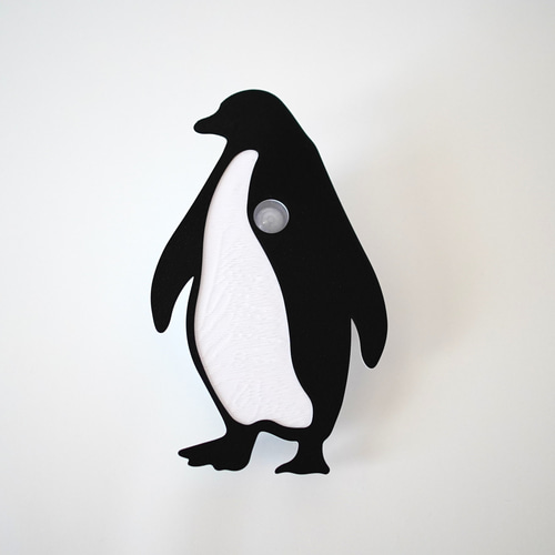 人感センサー付間接照明 ペンギンシルエット ウォールライト スタンド