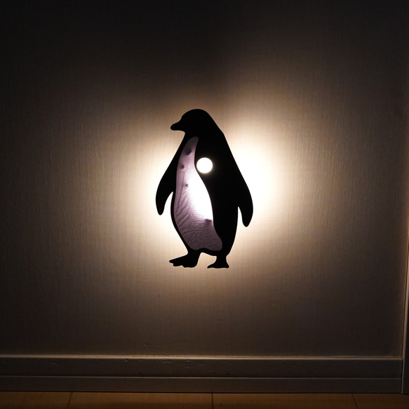 ペンギン型インテリアライト