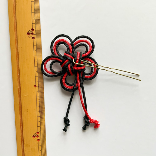 地雷系カラーあり！梅結びのUピン かんざし ヘアピン スタイリッシュ