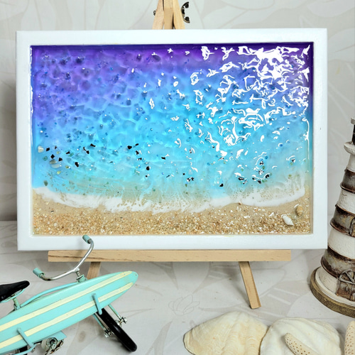 受注制作】8,500円〜 レジンアート 海アート 壁掛け インテリア