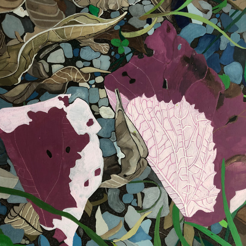 「枯れた花びら」植物イラスト（原画） イラスト「枯れた花びら」原画 イラスト 安部円子 通販 17999791