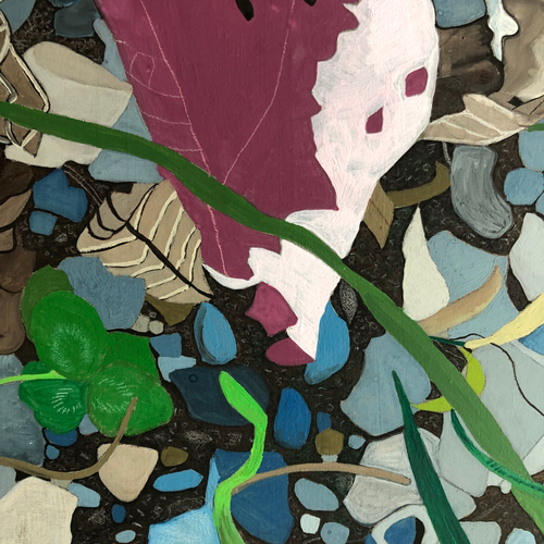 「枯れた花びら」植物イラスト（原画） イラスト「枯れた花びら」原画 イラスト 安部円子 通販 17999791