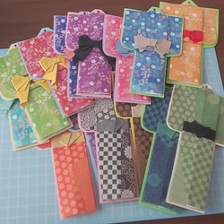 専用☆折り紙☆箸袋☆着物風☆40枚×30セット 和紙千代紙 扇の箸袋 和柄 40枚／折り紙 おもてなし 敬老の日