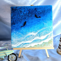 【数量限定⭐︎イチオシ】海レジンアート　オーシャンアート　クジラ　海の癒し 定番商品⭐︎青の癒し】海レジンアート オーシャンアート ランプ