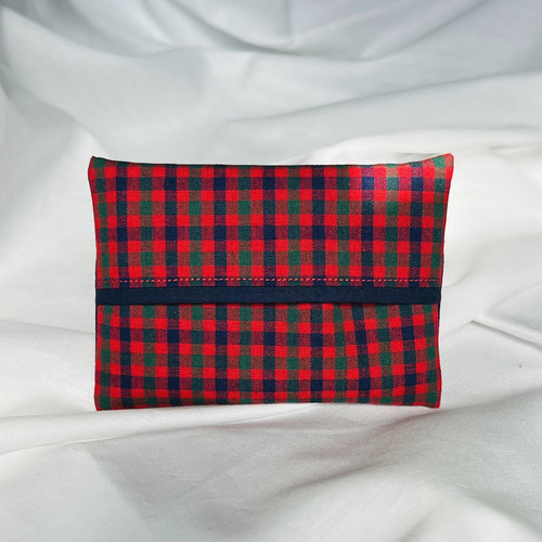 送料無料》 ティッシュカバー 【ファミリアチェック】 ポケット