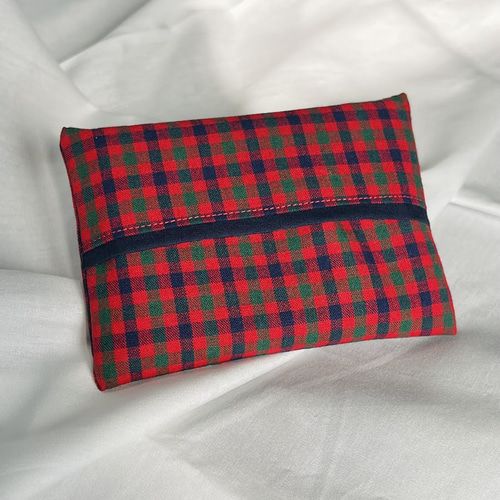 ⭐︎新品・未使用⭐︎ ファミリア　ポーチ　赤　チェック　ティッシュポケット ティッシュケース | ファミリア公式サイト