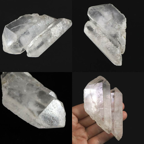 ヒマラヤ産アイスクリスタル ニルヴァーナクォーツ 蝕像水晶