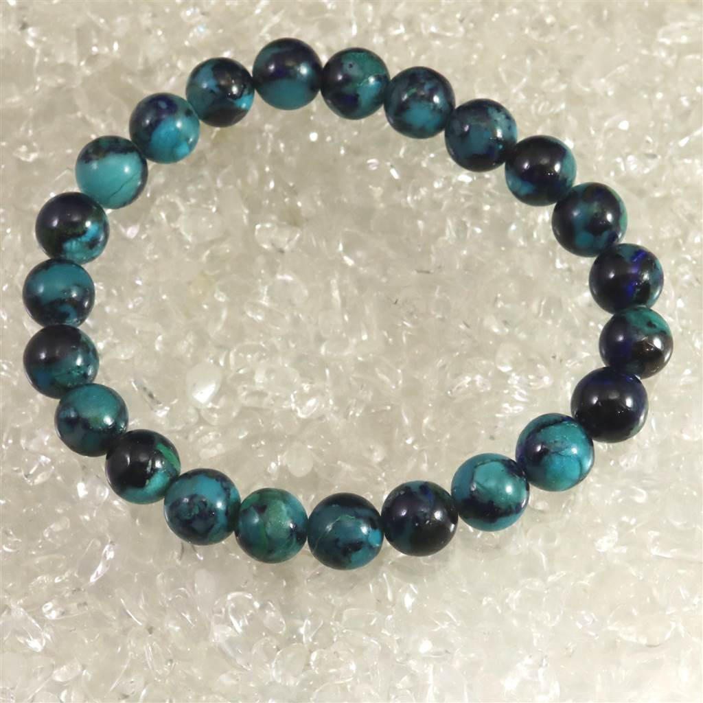 クリソコラ シャッタカイト  8.5mmブレスレット 21.1g #50280