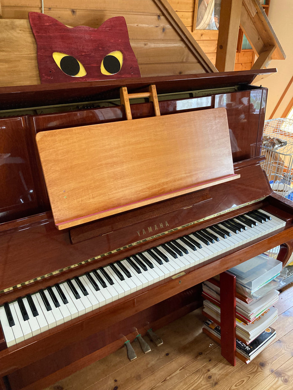 調律師が考案した　アップライトピアノ用　補助譜面台　おきらっく For U 