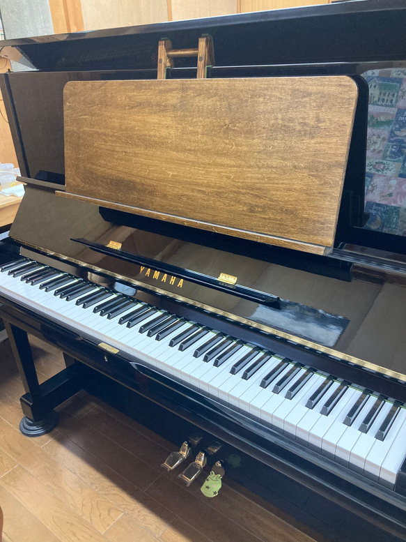 調律師が考案した　アップライトピアノ用　補助譜面台　おきらっく For U 