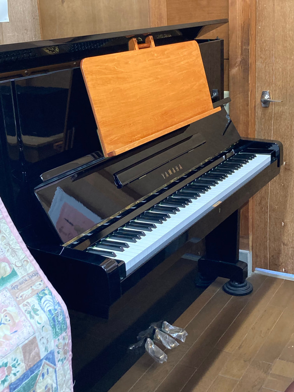 調律師が考案した　アップライトピアノ用　補助譜面台　おきらっく For U 