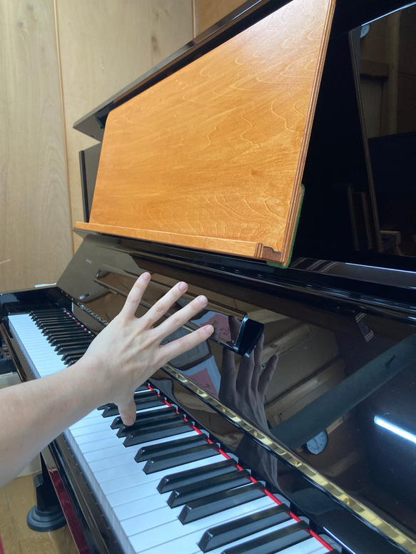 調律師が考案した　アップライトピアノ用　補助譜面台　おきらっく For U 