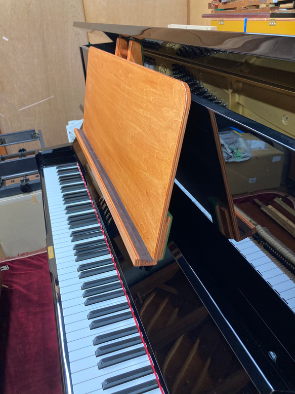 調律師が考案した　アップライトピアノ用　補助譜面台　おきらっく For U 