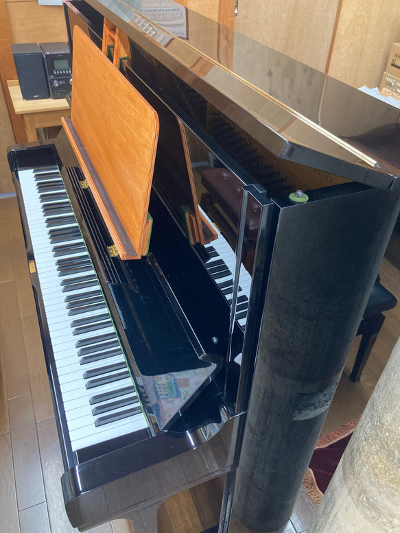 調律師が考案した　アップライトピアノ用　補助譜面台　おきらっく For U 