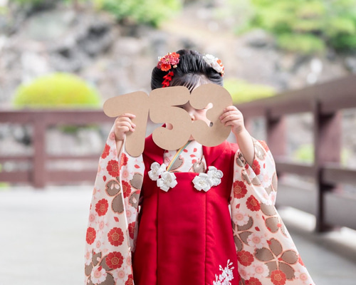 W054 【 753 plate 】 七五三プレート フォトアイテム 撮影アイテム
