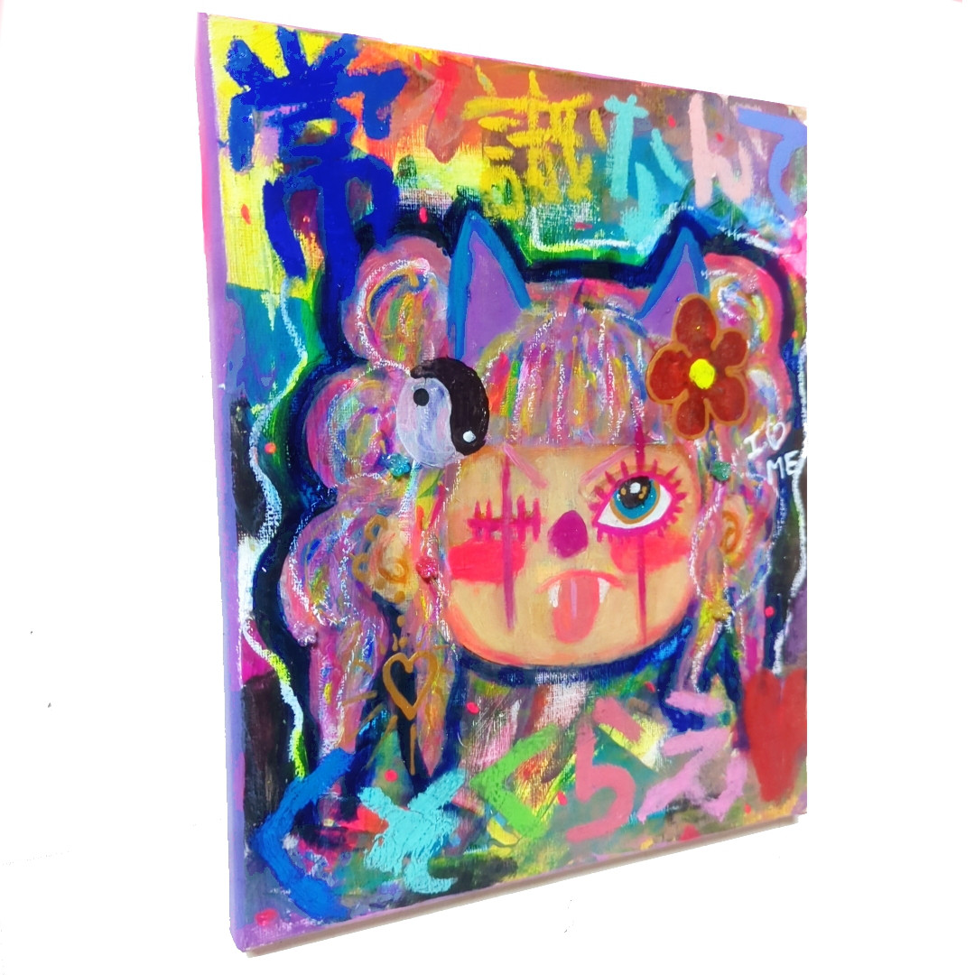 S4号】人間毒【現代アート,絵画,イラスト】 憂