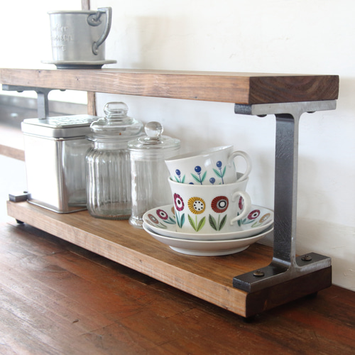 R..！アイアン2段スパイスラック・調味料棚・49 cm R..！アイアン2段スパイスラック・調味料棚・49 cm Amazon｜調味