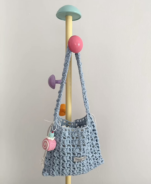 GALIANI*ワンショルダー*バンドゥ*TAITI COCONUT かぎ編み ショルダーバッグ ショルダーバッグ tyouei's handmade