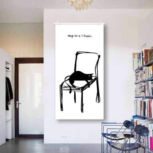 ビッグサイズタペストリー オリジナル ネコ 900×1800 イラスト