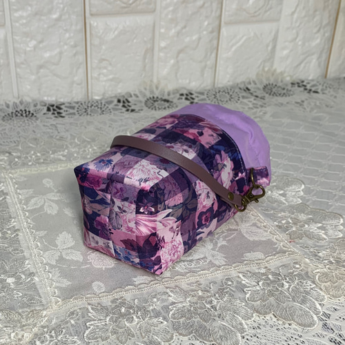 ペットボトルカバーミニリバティアーカイブギンガム/ブラックハンドメイド