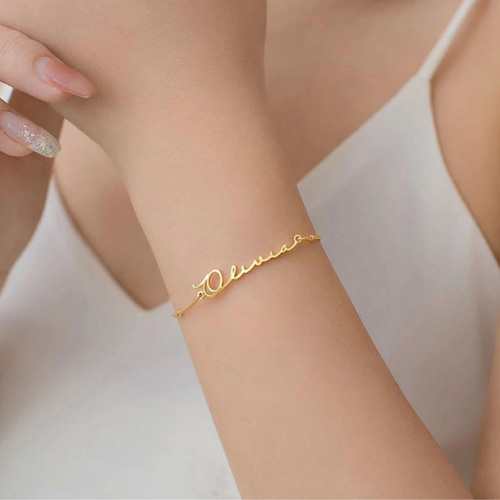 18KGP/オーダーメイドブレスレット♡金アレ対応♡付けっぱなしOK