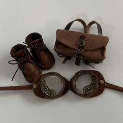 うさ耳帽子のごーぐるにゃんこ ぬいぐるみ　羊毛フェルト 13枚目の画像