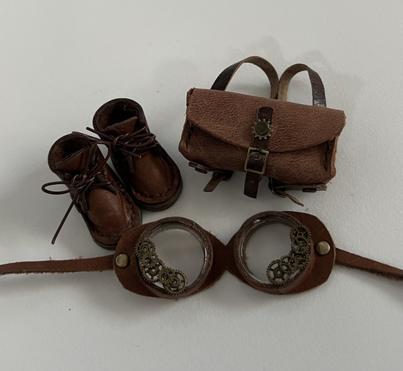 うさ耳帽子のごーぐるにゃんこ ぬいぐるみ　羊毛フェルト 13枚目の画像