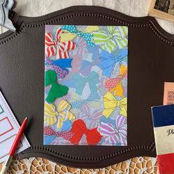 AN070-0126　A5クリアファイル「リボン」 2枚目の画像