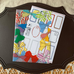 AN070-0126　A5クリアファイル「リボン」 5枚目の画像