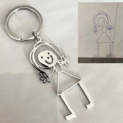 オーダーメイドキーホルダー♡世界にひとつ子どもの絵を