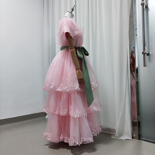 ピンク パーティードレス Newjoy / 6Type お揃いドレス ピンク パーティードレス ミモレ丈