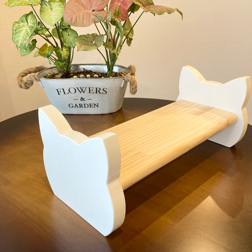 木製 猫のご飯テーブル】にゃんこ 猫ちゃん エサ台 ペット用品 